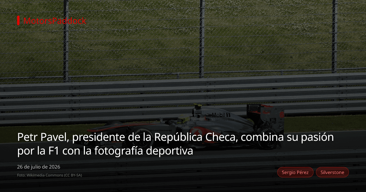 Petr Pavel, presidente de la República Checa, combina su pasión por la F1 con la fotografía deportiva