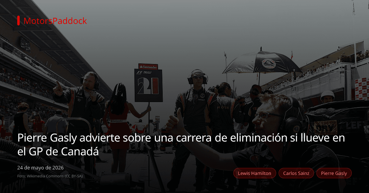 Pierre Gasly advierte sobre una carrera de eliminación si llueve en el GP de Canadá