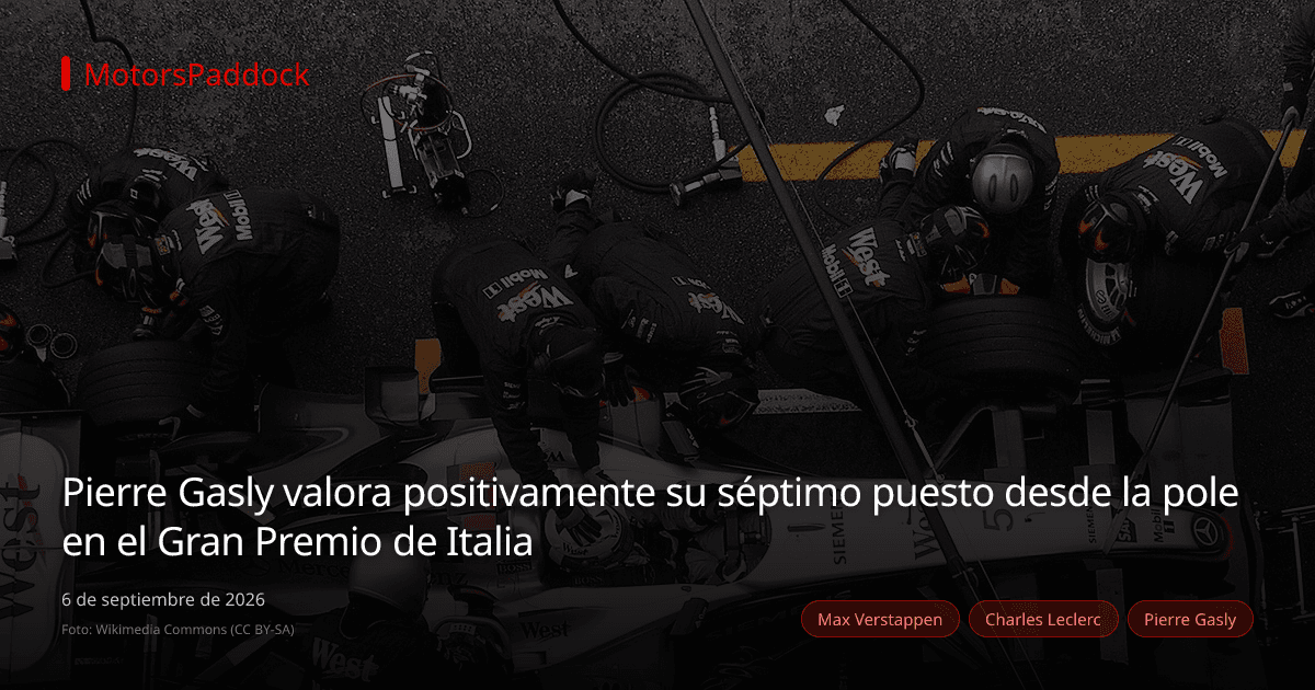 Pierre Gasly valora positivamente su séptimo puesto desde la pole en el Gran Premio de Italia