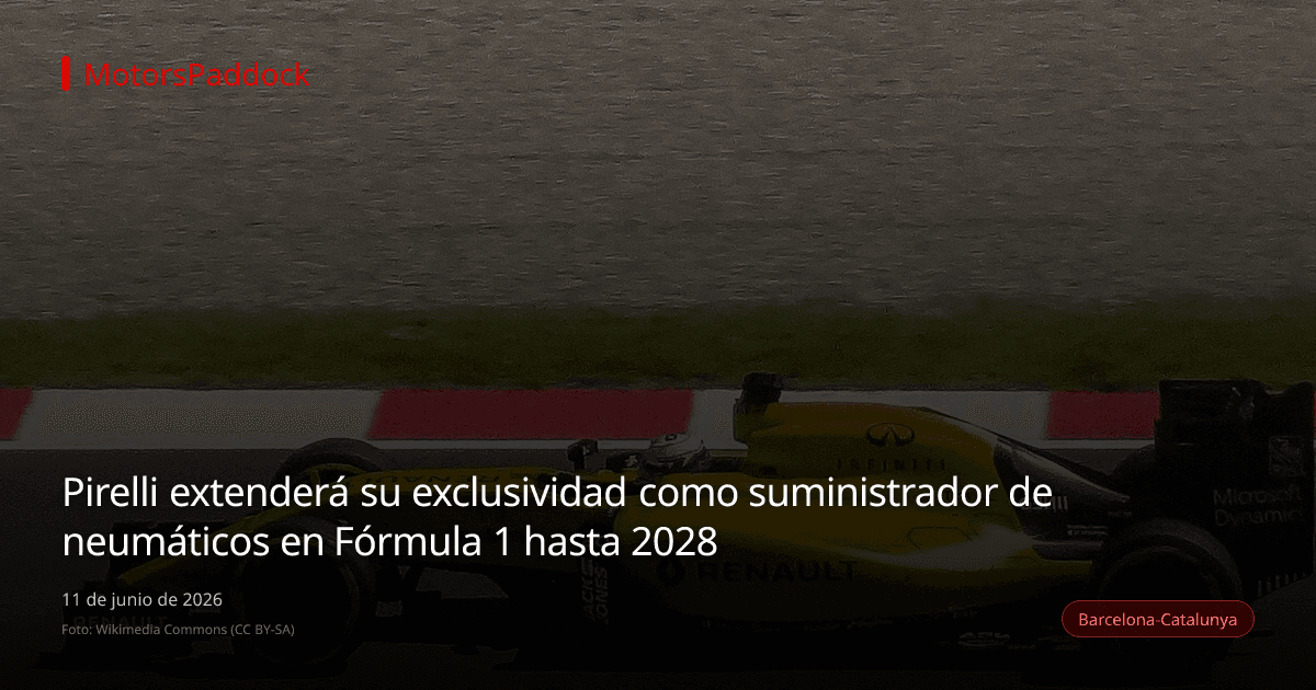 Pirelli extenderá su exclusividad como suministrador de neumáticos en Fórmula 1 hasta 2028