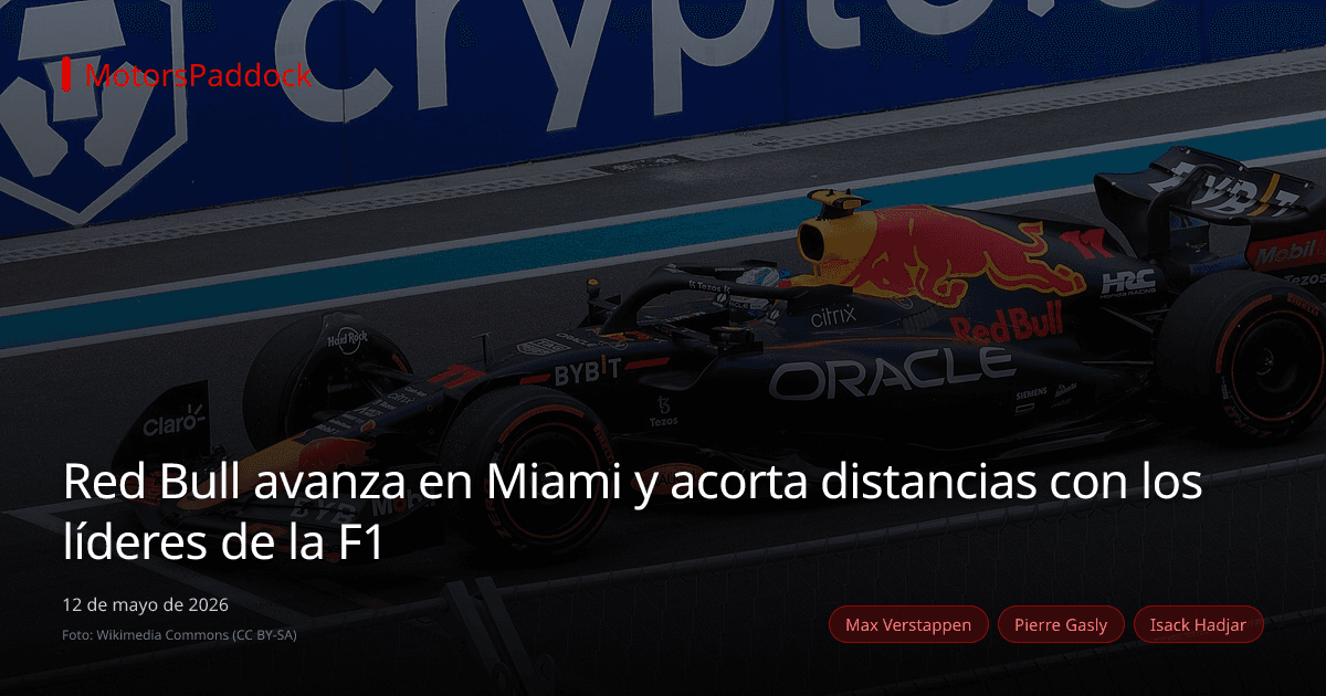 Red Bull avanza en Miami y acorta distancias con los líderes de la F1