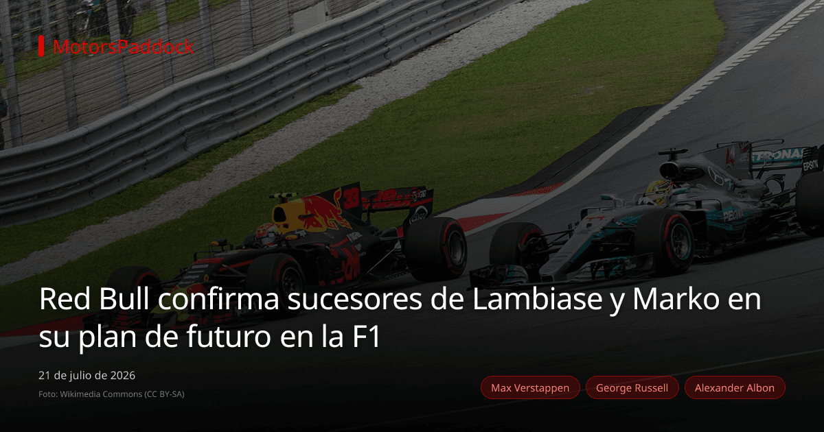 Red Bull confirma sucesores de Lambiase y Marko en su plan de futuro en la F1
