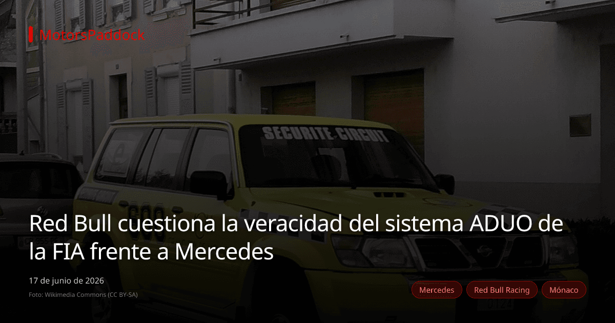 Red Bull cuestiona la veracidad del sistema ADUO de la FIA frente a Mercedes