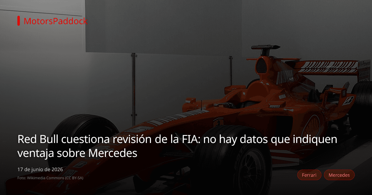 Red Bull cuestiona revisión de la FIA: no hay datos que indiquen ventaja sobre Mercedes