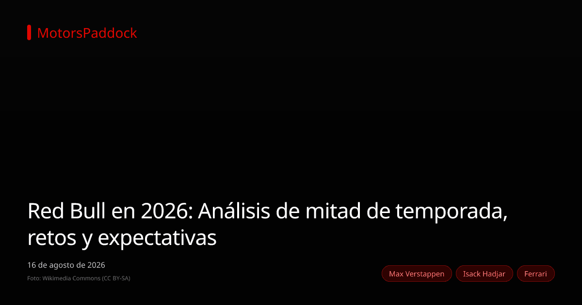 Red Bull en 2026: Análisis de mitad de temporada, retos y expectativas