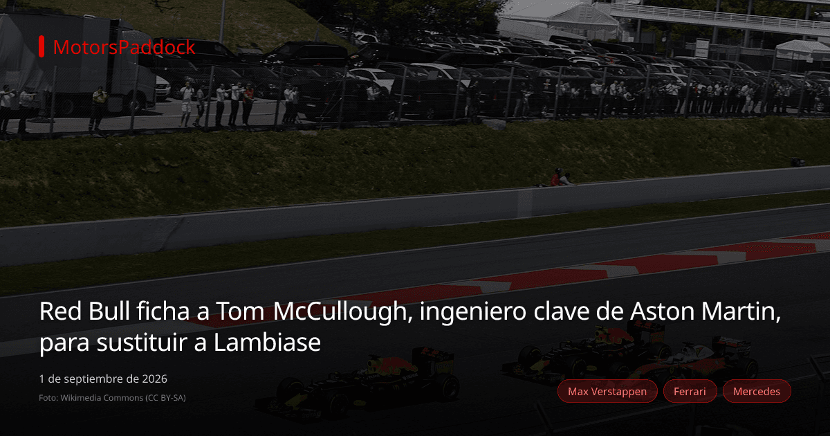 Red Bull ficha a Tom McCullough, ingeniero clave de Aston Martin, para sustituir a Lambiase