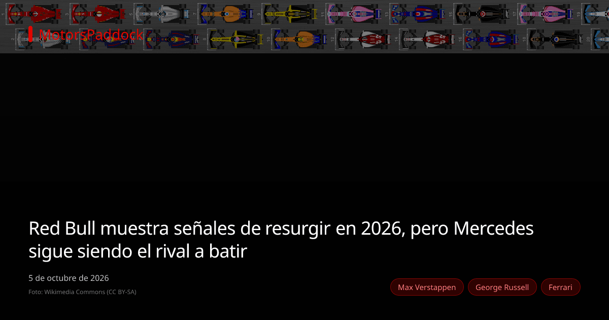 Red Bull muestra señales de resurgir en 2026, pero Mercedes sigue siendo el rival a batir