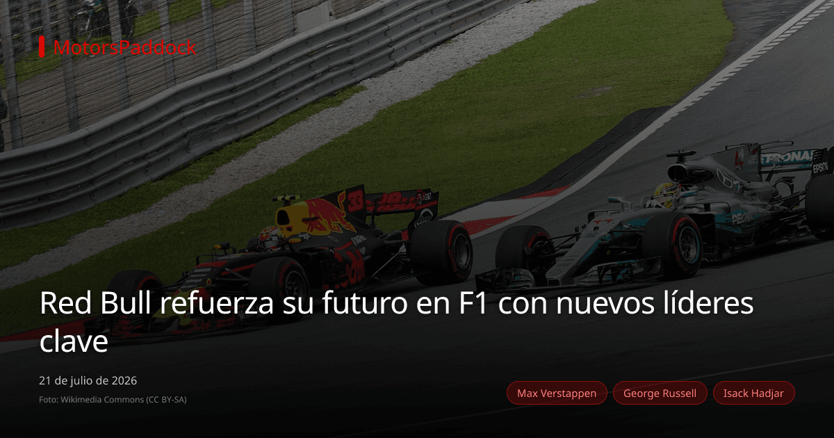 Red Bull refuerza su futuro en F1 con nuevos líderes clave