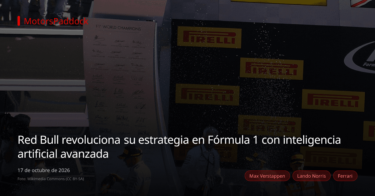 Red Bull revoluciona su estrategia en Fórmula 1 con inteligencia artificial avanzada