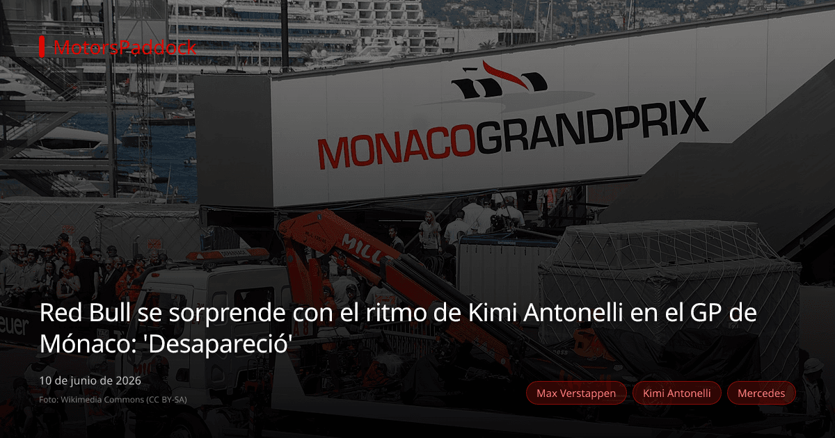 Red Bull se sorprende con el ritmo de Kimi Antonelli en el GP de Mónaco: 'Desapareció'