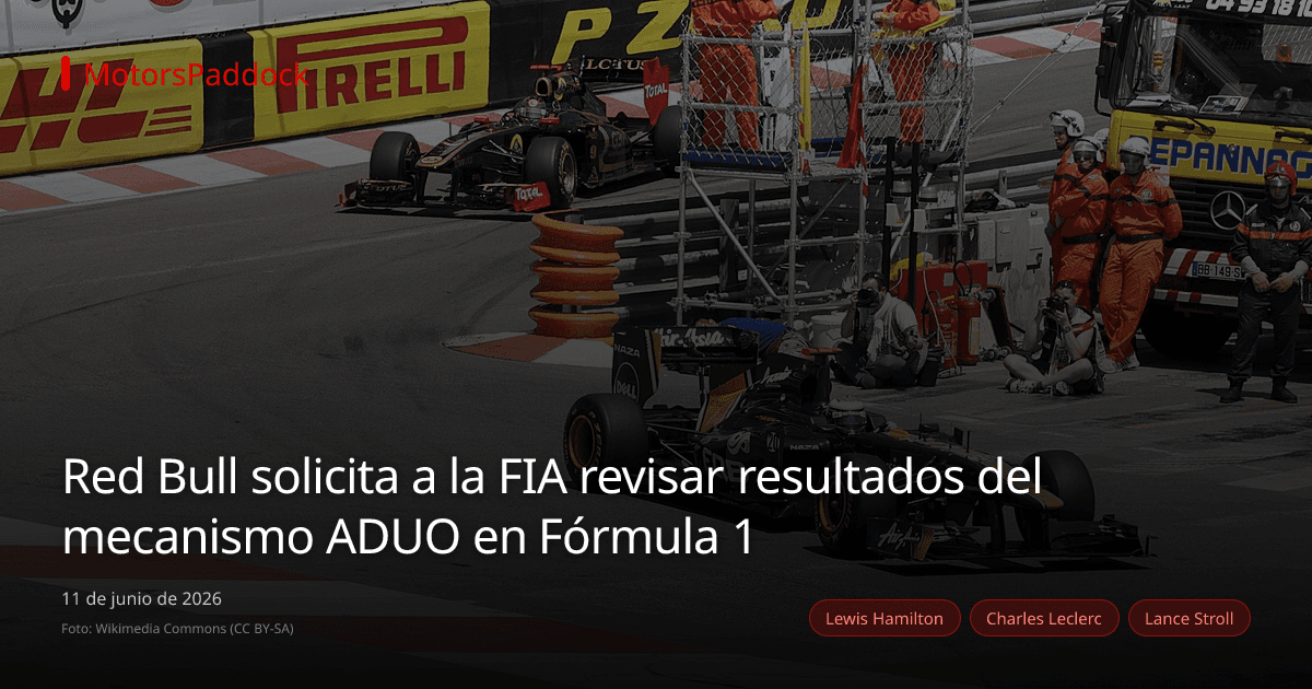 Red Bull solicita a la FIA revisar resultados del mecanismo ADUO en Fórmula 1