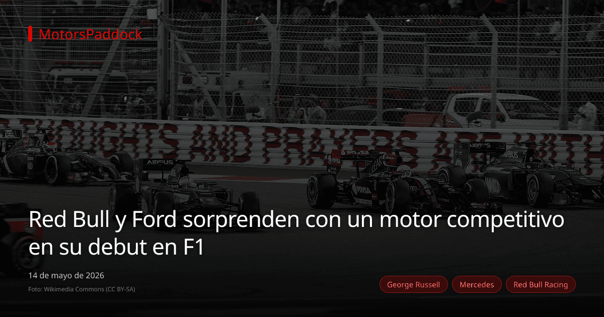 Red Bull y Ford sorprenden con un motor competitivo en su debut en F1