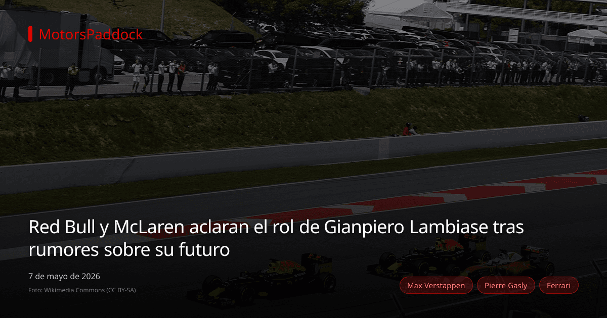 Red Bull y McLaren aclaran el rol de Gianpiero Lambiase tras rumores sobre su futuro