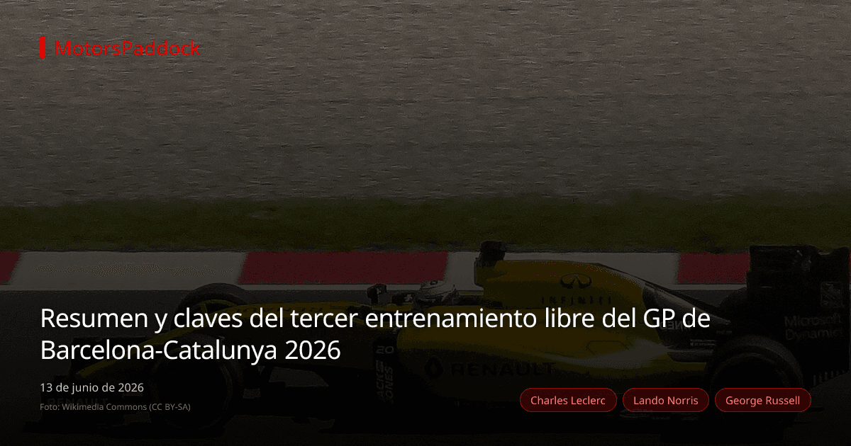 Resumen y claves del tercer entrenamiento libre del GP de Barcelona-Catalunya 2026