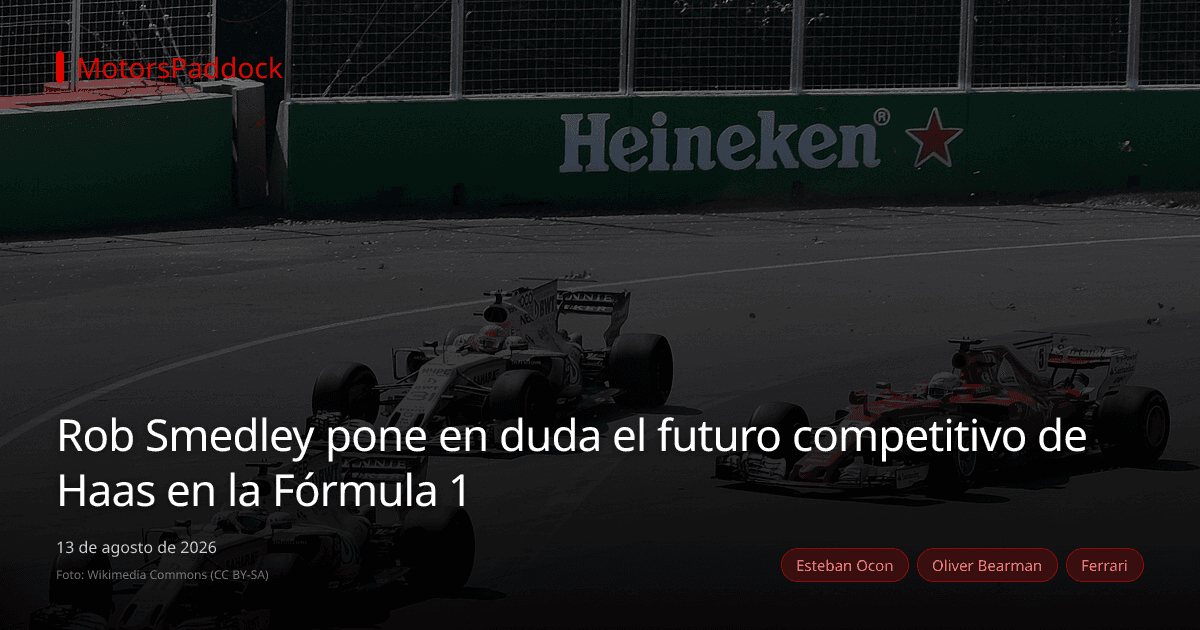 Rob Smedley pone en duda el futuro competitivo de Haas en la Fórmula 1