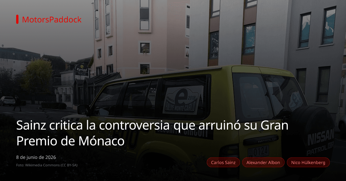 Sainz critica la controversia que arruinó su Gran Premio de Mónaco