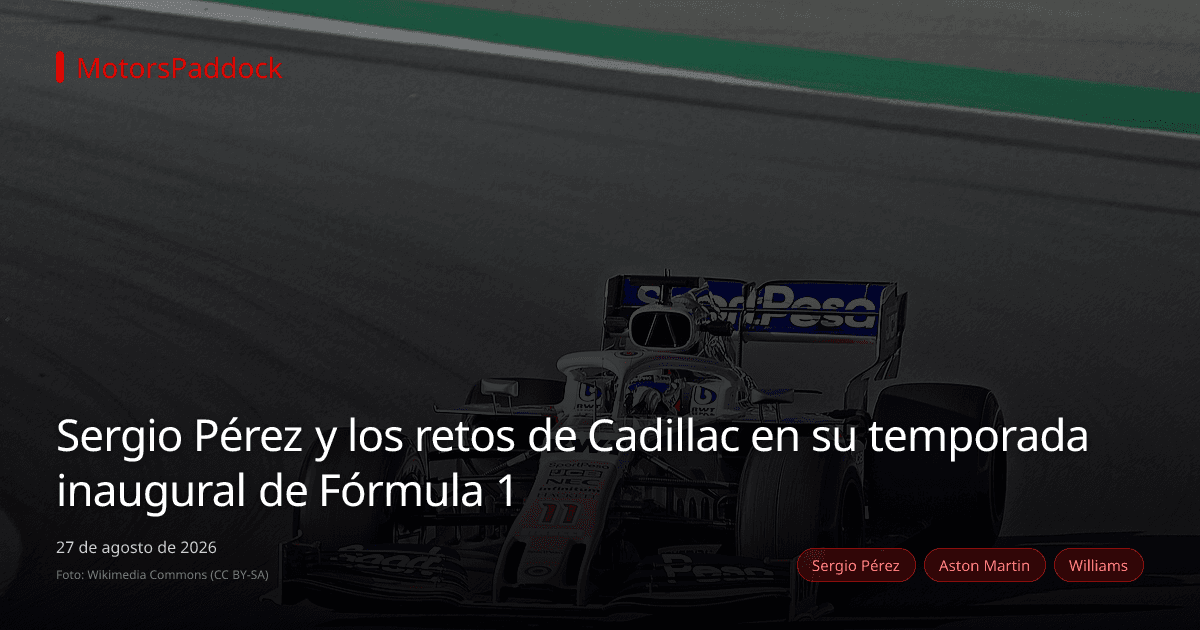 Sergio Pérez y los retos de Cadillac en su temporada inaugural de Fórmula 1