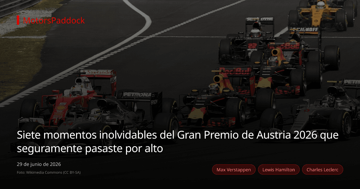 Siete momentos inolvidables del Gran Premio de Austria 2026 que seguramente pasaste por alto