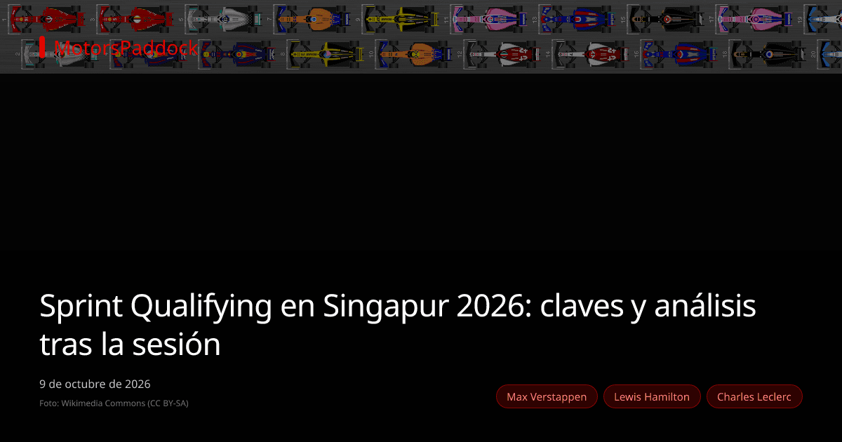 Sprint Qualifying en Singapur 2026: claves y análisis tras la sesión