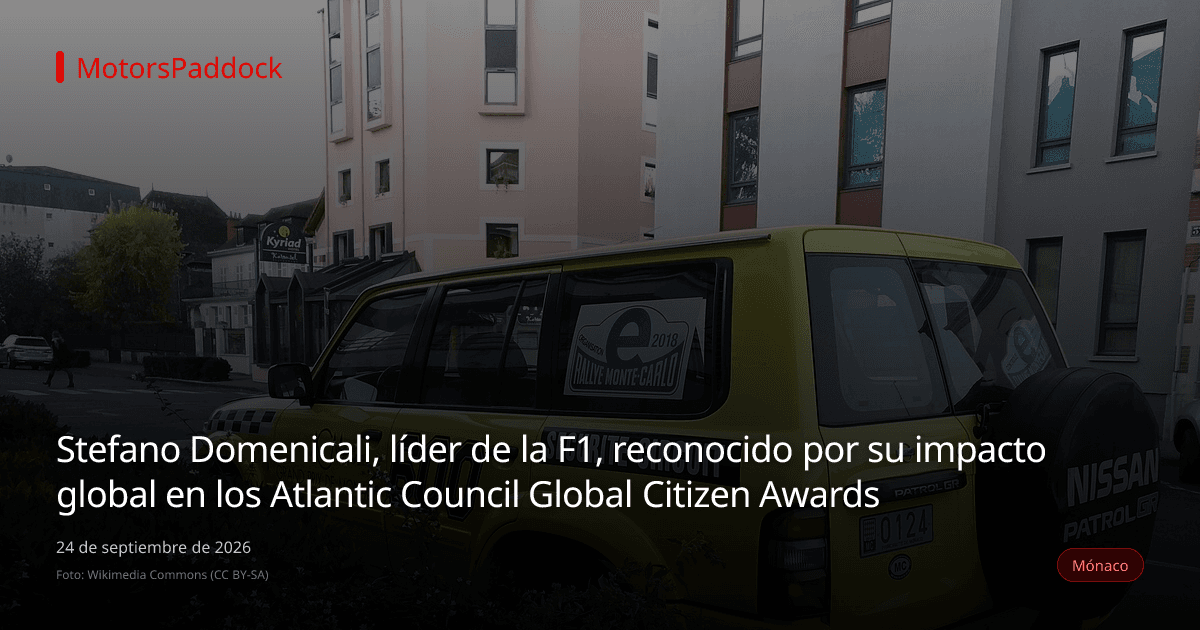 Stefano Domenicali, líder de la F1, reconocido por su impacto global en los Atlantic Council Global Citizen Awards