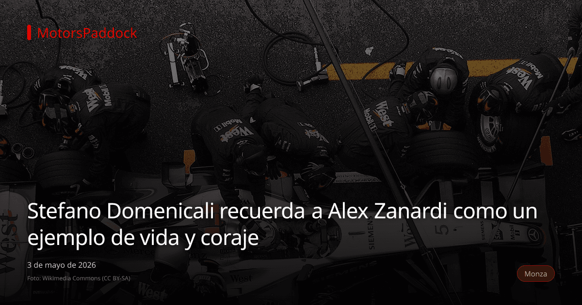 Stefano Domenicali recuerda a Alex Zanardi como un ejemplo de vida y coraje