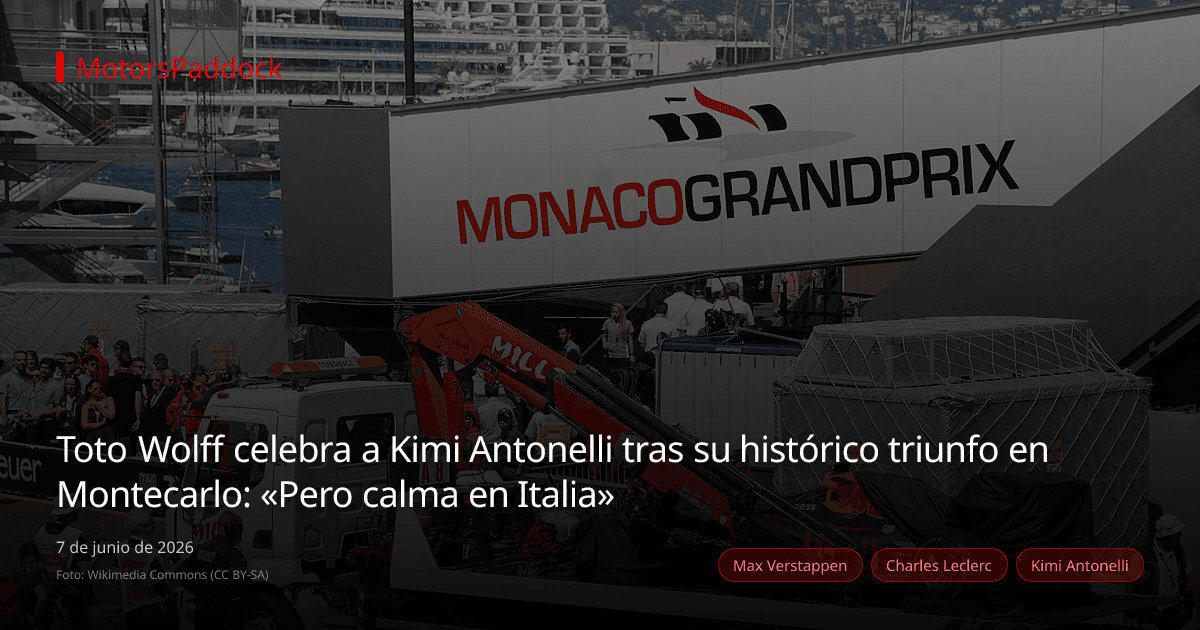 Toto Wolff celebra a Kimi Antonelli tras su histórico triunfo en Montecarlo: «Pero calma en Italia»