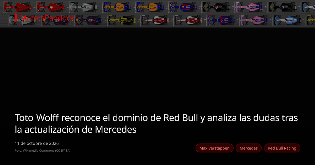 Toto Wolff reconoce el dominio de Red Bull y analiza las dudas tras la actualización de Mercedes
