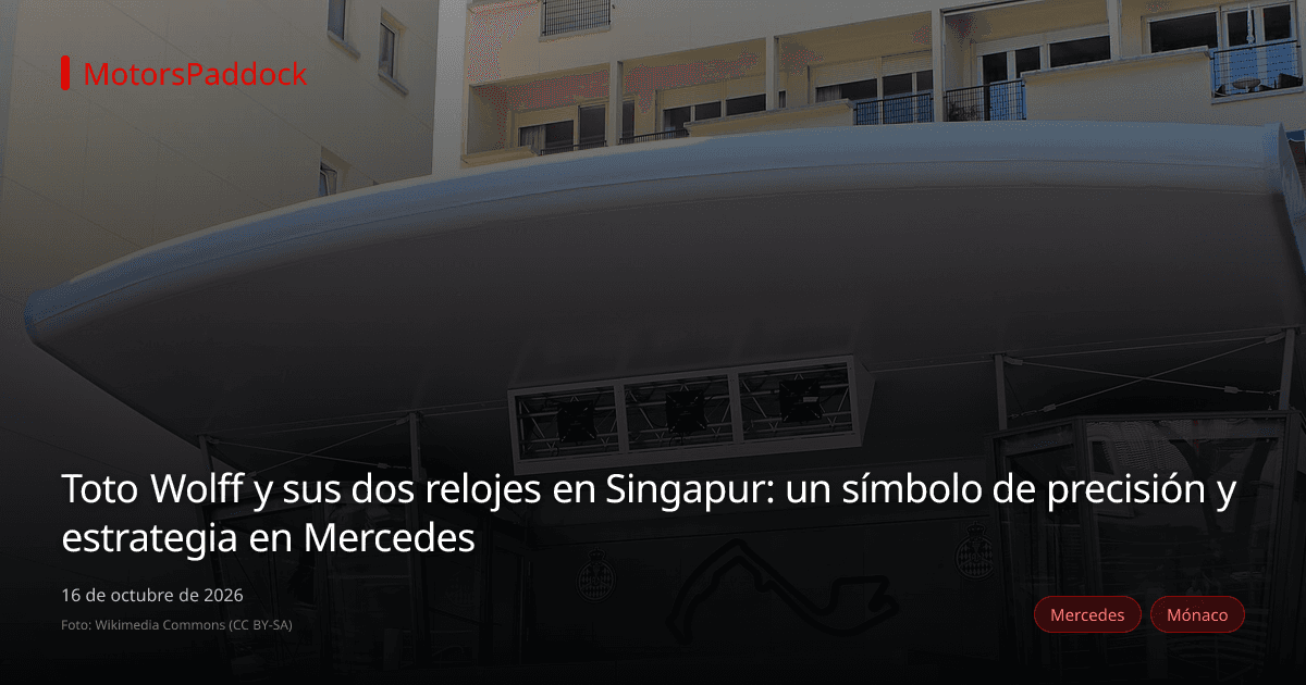 Toto Wolff y sus dos relojes en Singapur: un símbolo de precisión y estrategia en Mercedes