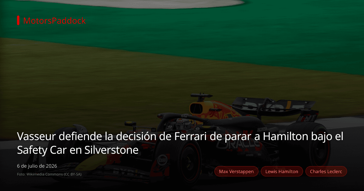 Vasseur defiende la decisión de Ferrari de parar a Hamilton bajo el Safety Car en Silverstone