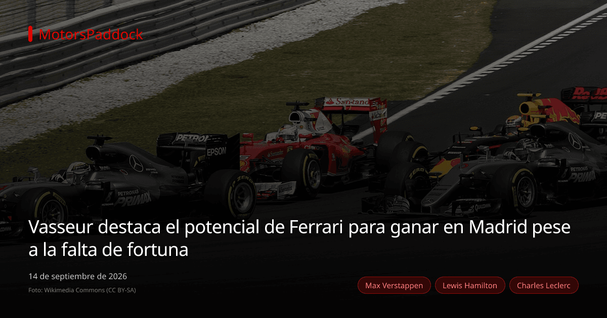 Vasseur destaca el potencial de Ferrari para ganar en Madrid pese a la falta de fortuna