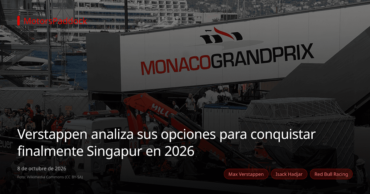 Verstappen analiza sus opciones para conquistar finalmente Singapur en 2026