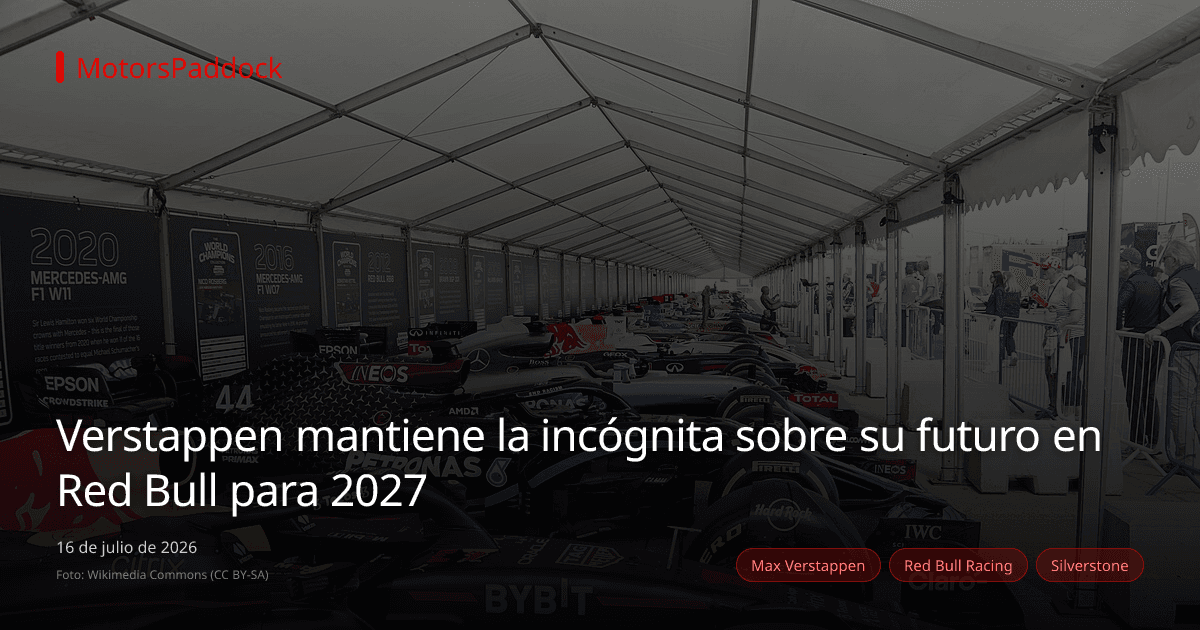 Verstappen mantiene la incógnita sobre su futuro en Red Bull para 2027
