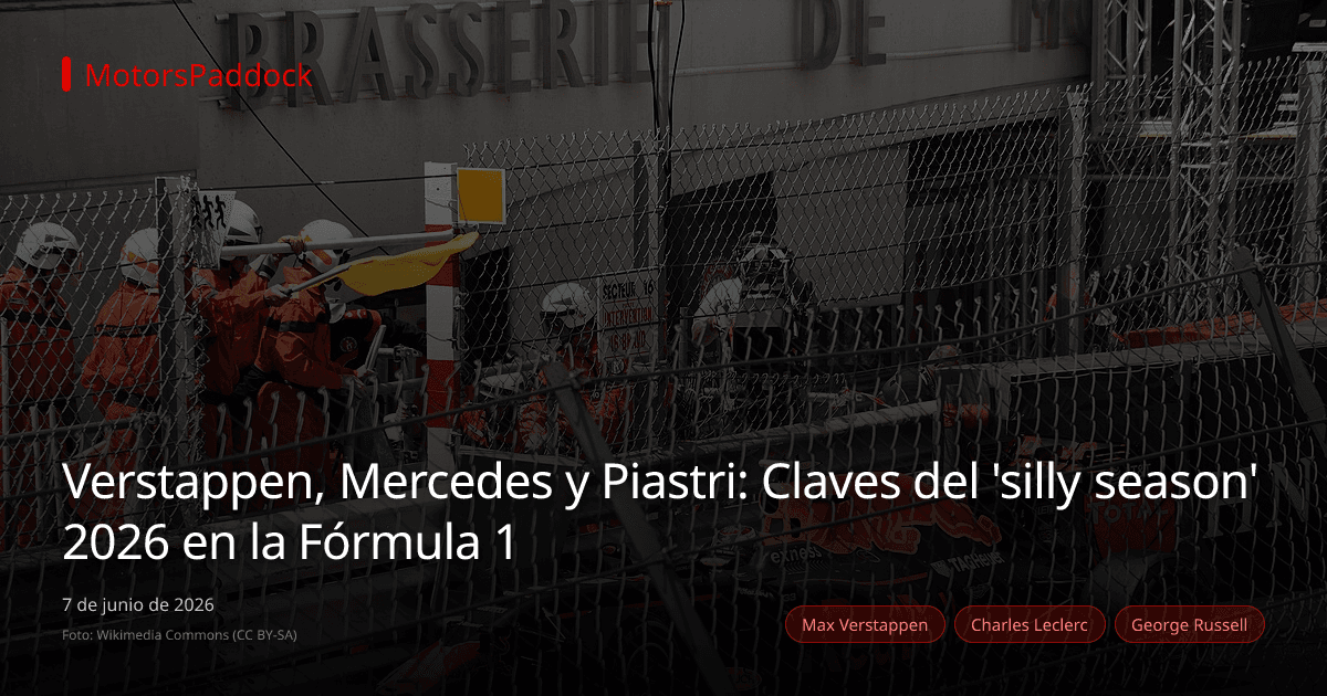 Verstappen, Mercedes y Piastri: Claves del 'silly season' 2026 en la Fórmula 1