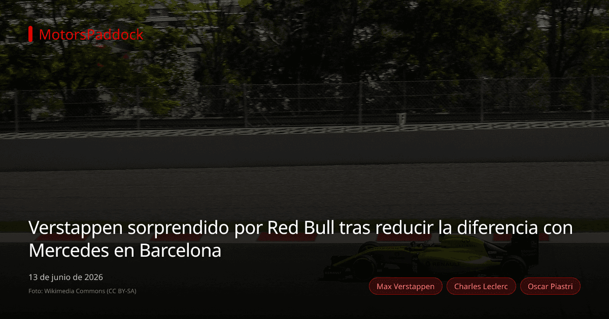 Verstappen sorprendido por Red Bull tras reducir la diferencia con Mercedes en Barcelona