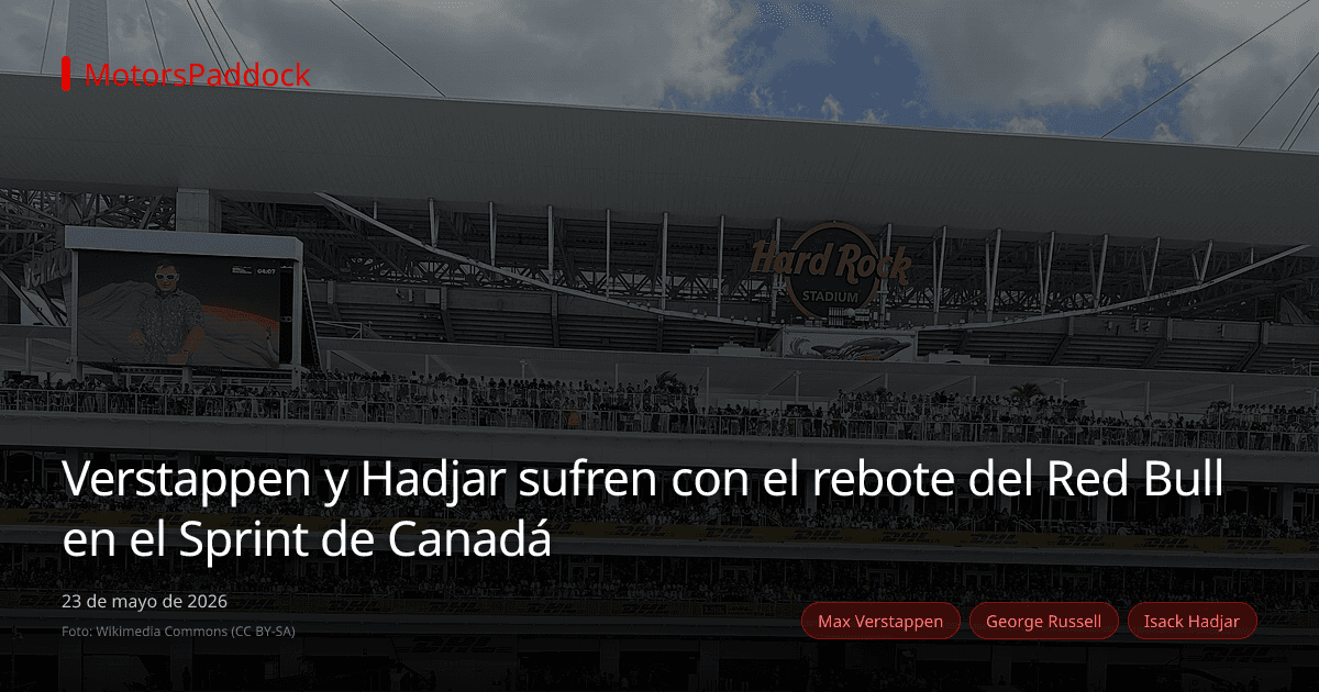 Verstappen y Hadjar sufren con el rebote del Red Bull en el Sprint de Canadá
