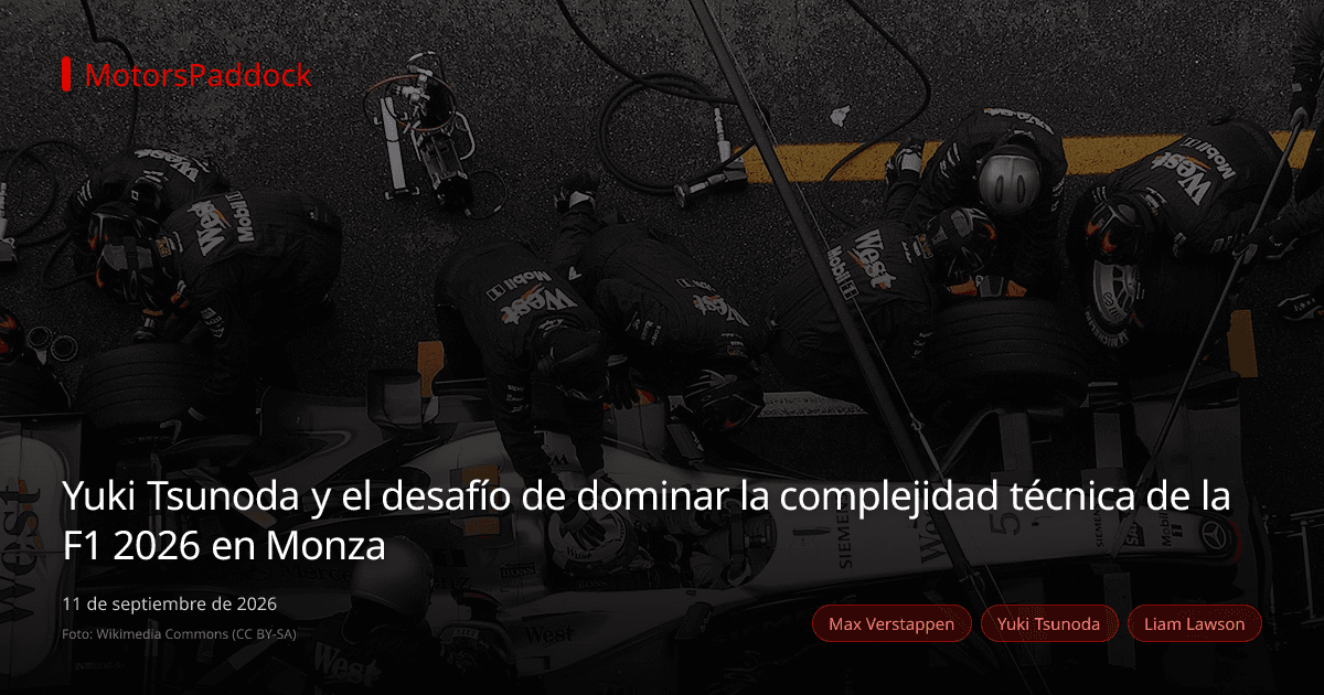 Yuki Tsunoda y el desafío de dominar la complejidad técnica de la F1 2026 en Monza