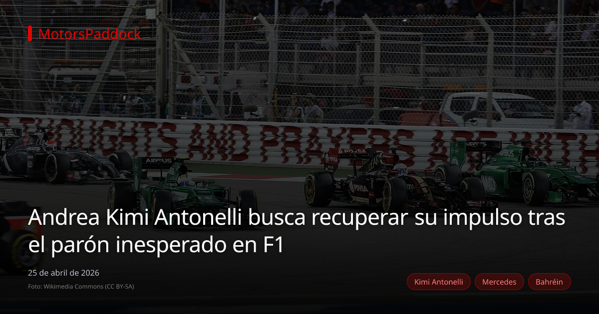 Andrea Kimi Antonelli busca recuperar su impulso tras el parón inesperado en F1