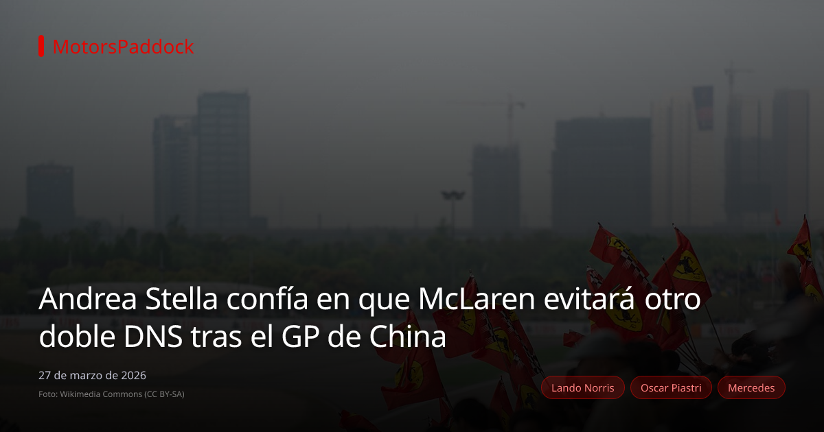 Andrea Stella confía en que McLaren evitará otro doble DNS tras el GP de China