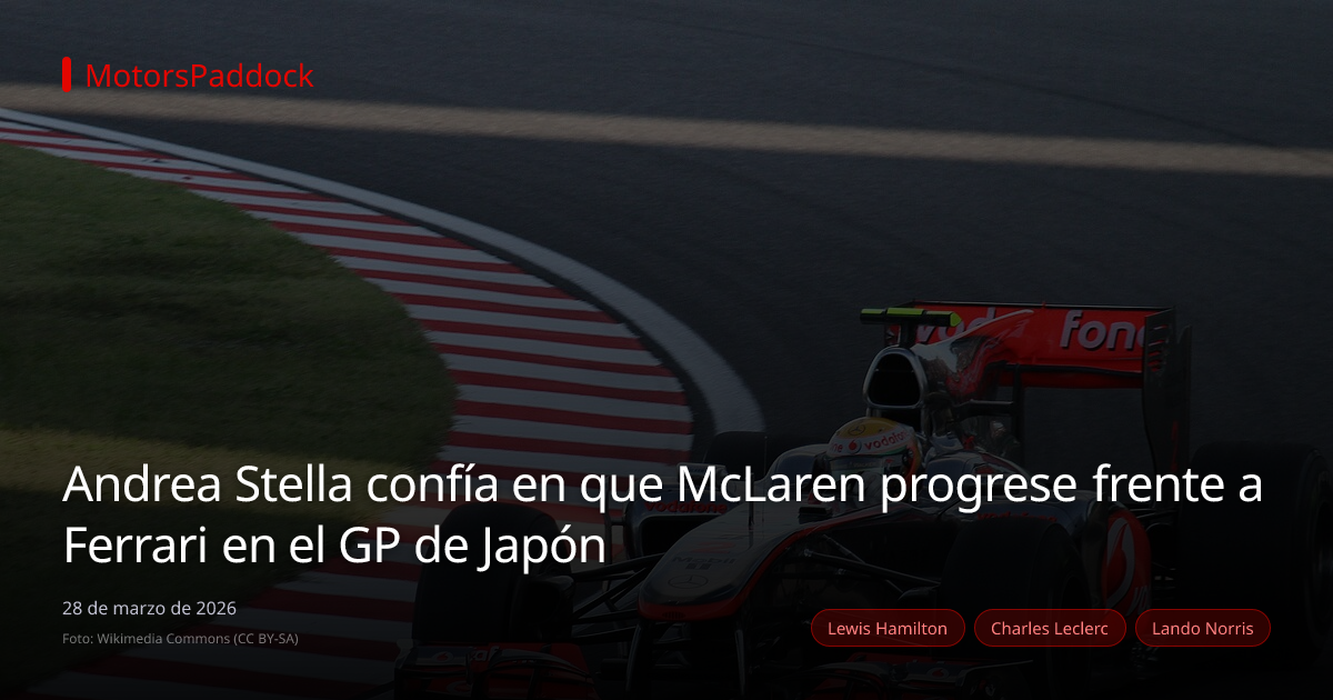 Andrea Stella confía en que McLaren progrese frente a Ferrari en el GP de Japón