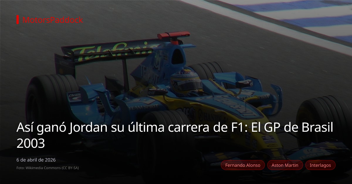 Así ganó Jordan su última carrera de F1: El GP de Brasil 2003