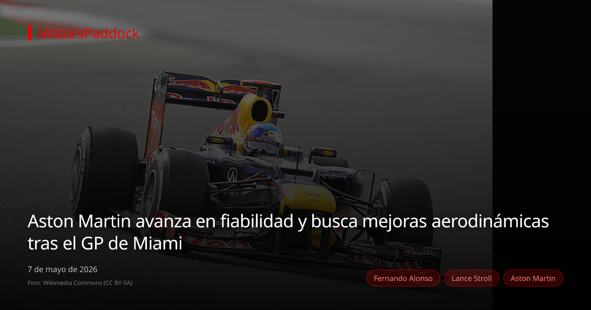 Aston Martin avanza en fiabilidad y busca mejoras aerodinámicas tras el GP de Miami