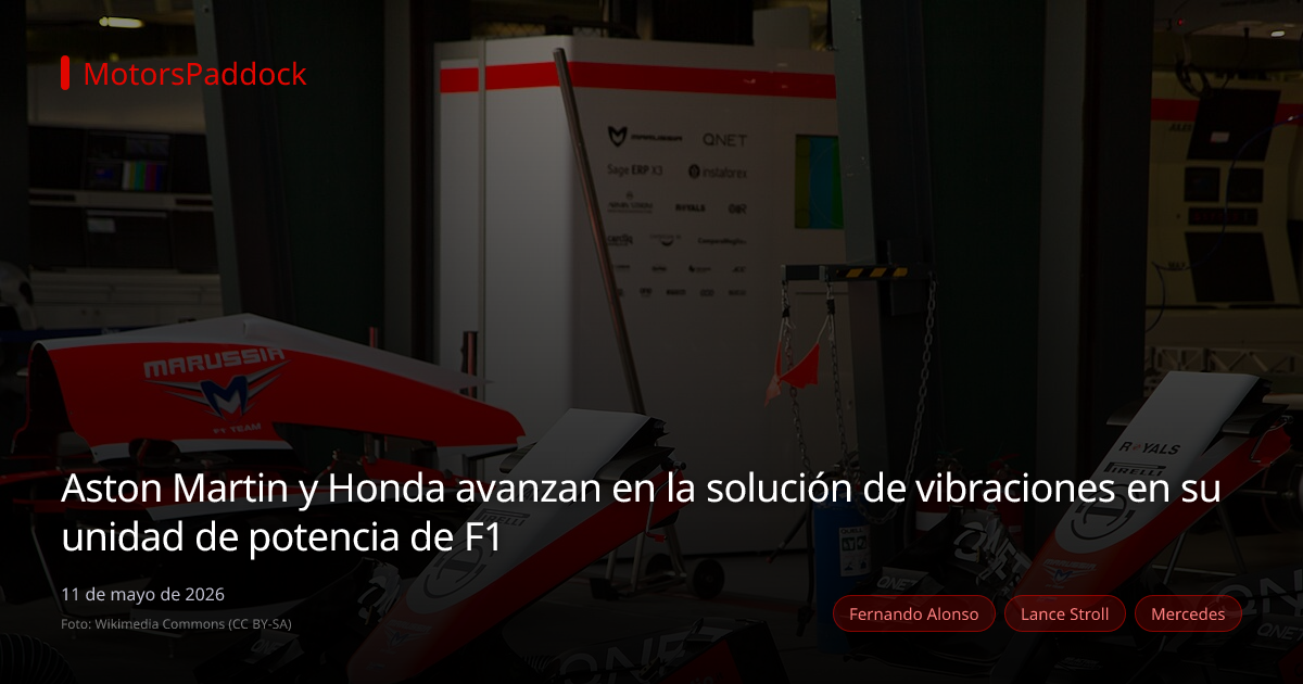 Aston Martin y Honda avanzan en la solución de vibraciones en su unidad de potencia de F1