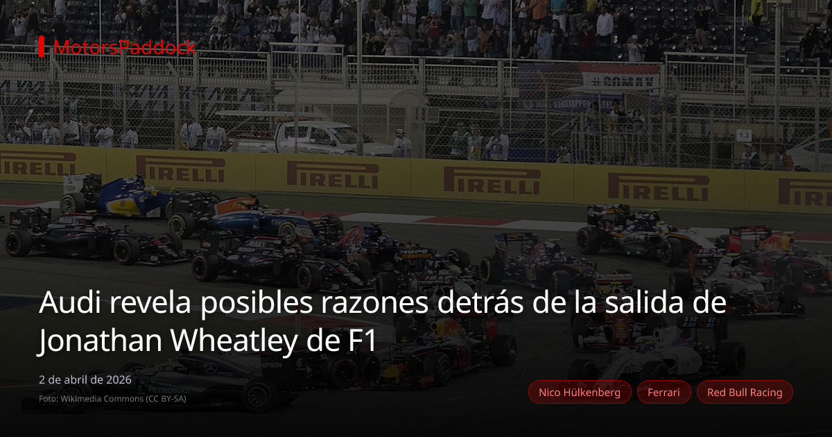 Audi revela posibles razones detrás de la salida de Jonathan Wheatley de F1