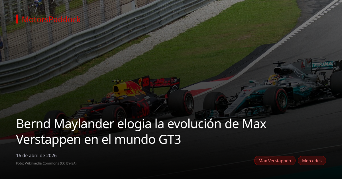 Bernd Maylander elogia la evolución de Max Verstappen en el mundo GT3