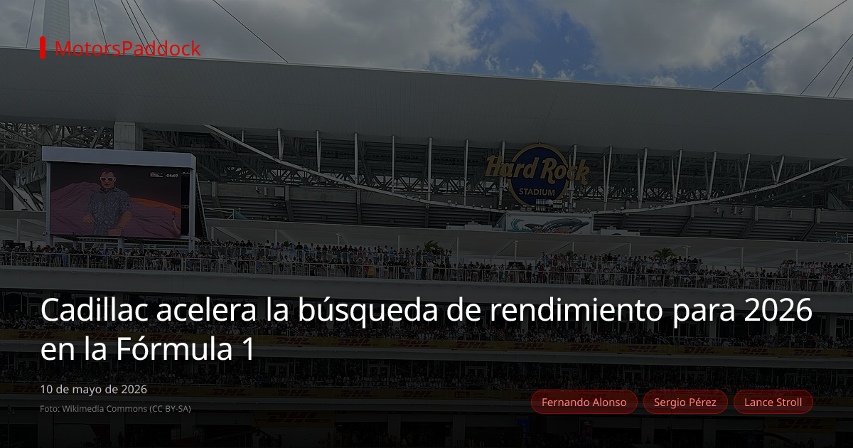 Cadillac acelera la búsqueda de rendimiento para 2026 en la Fórmula 1