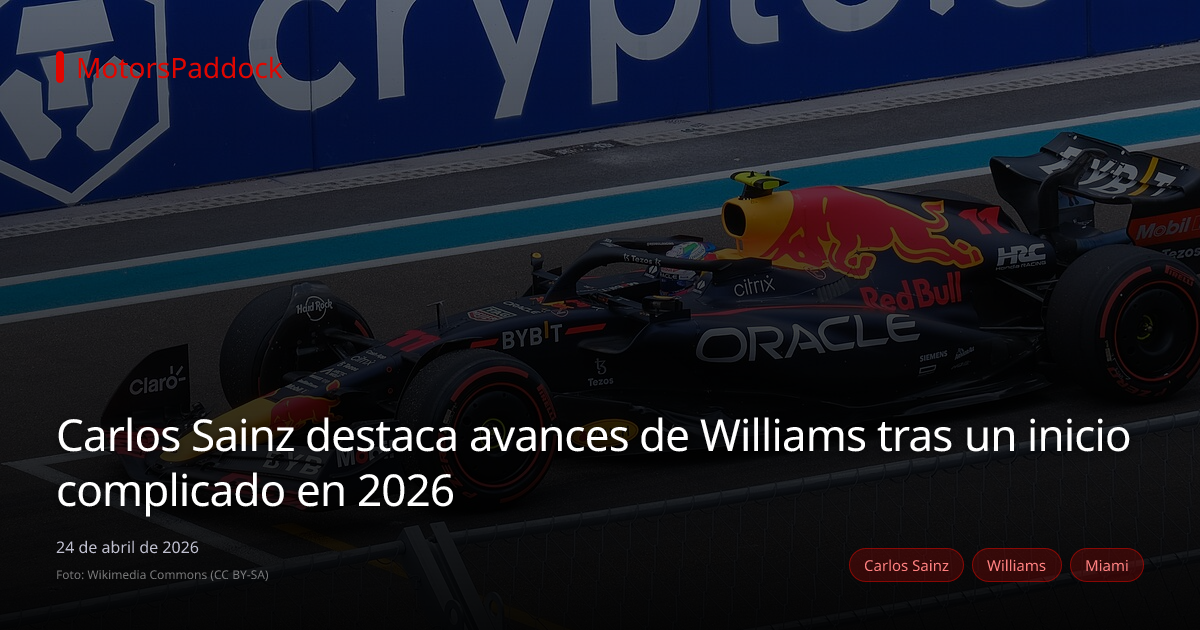 Carlos Sainz destaca avances de Williams tras un inicio complicado en 2026