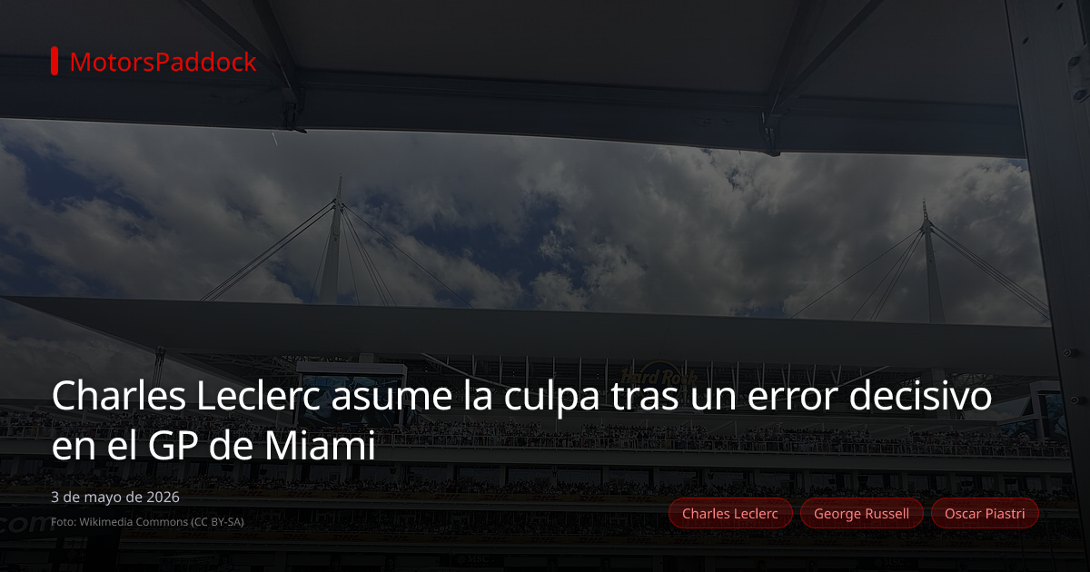 Charles Leclerc asume la culpa tras un error decisivo en el GP de Miami