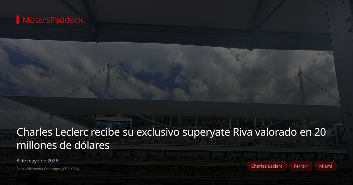 Charles Leclerc recibe su exclusivo superyate Riva valorado en 20 millones de dólares