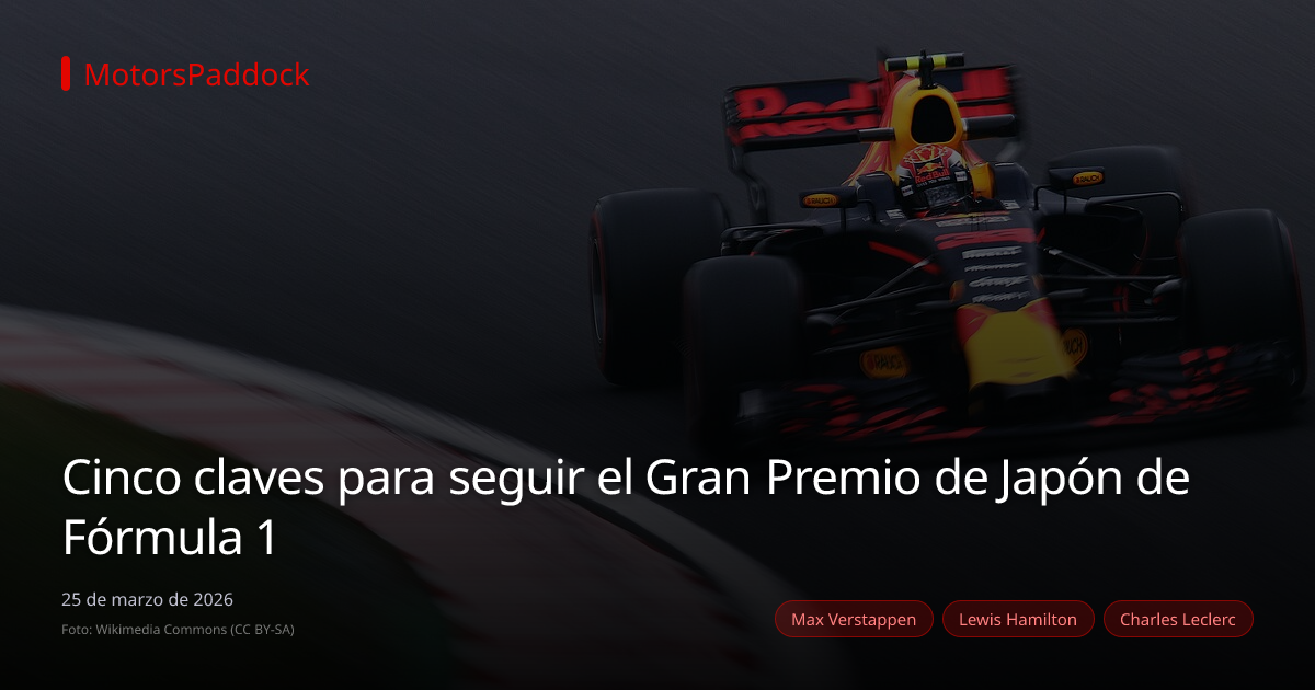 Cinco claves para seguir el Gran Premio de Japón de Fórmula 1