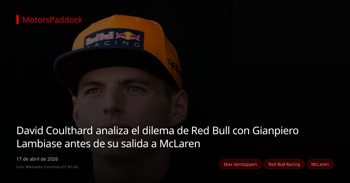 David Coulthard analiza el dilema de Red Bull con Gianpiero Lambiase antes de su salida a McLaren